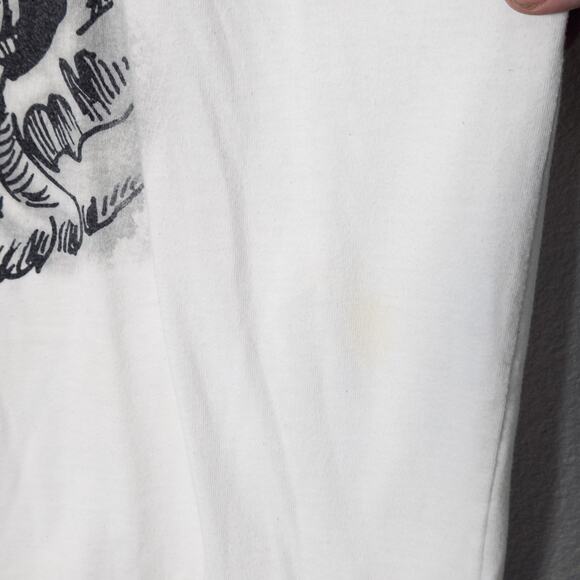 Way to Celebrate Skull Graphic T-Shirt Grunge Horrorcore Punk Streetwear White L - Picture 6 of 8